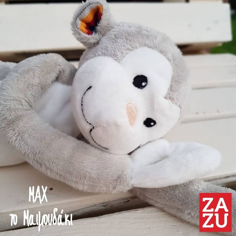 ZAZU Max The Monkey Soft Toy & Nightlight with White noises & Melodies
