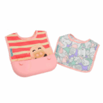 2τμχ. Σαλιάρες Σιλικόνης Τravel pokey Ροζ marcus marcus