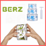 BERZ Σετ 3τμχ. Αεροστεγή Δοχεία Tritan με Κενό Αέρος & τρόμπα - Image 3