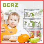 berz Σετ 3τμχ. Αεροστεγή Δοχεία tritan με Κενό Αέρος τρόμπα 7