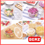 berz Σετ 3τμχ. Αεροστεγή Δοχεία tritan με Κενό Αέρος τρόμπα 8