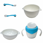 berz Σετ 5 σε 1 Μπολ Φαγητού Γαλάζιο Καβουράκι dinnerware 4