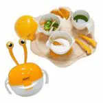 berz Σετ 5 σε 1 Μπολ Φαγητού Πορτοκαλί Καβουράκι dinnerware