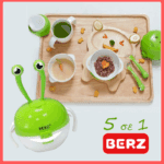 Berz Σετ 5 σε 1 Μπολ Φαγητού Πράσινο Καβουράκι Dinnerware - Image 6