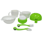 berz Σετ 5 σε 1 Μπολ Φαγητού Πράσινο Καβουράκι dinnerware 3