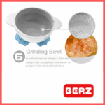 berz Σετ 7 σε 1 Προετοιμασίας tροφών cartoon grinder Ροζ 6