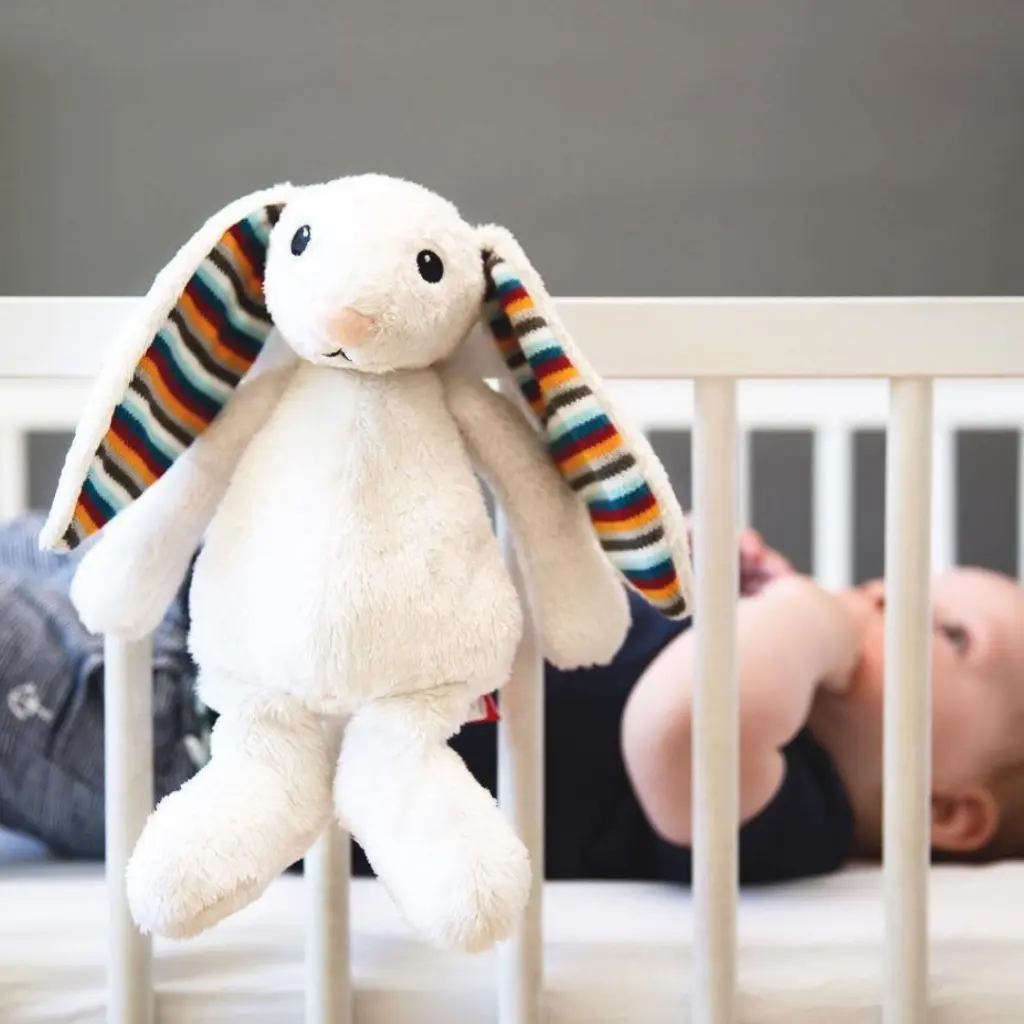 bibi Λαγουδάκι Νανουρίσματος με Χτύπους Καρδιάς Λευκούς Ήχους zazu 3