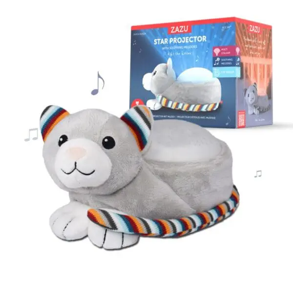 kiki Γατούλα Προβολέας Αστεριών με Χτύπους Καρδιάς Λευκούς Ήχους zazu 4