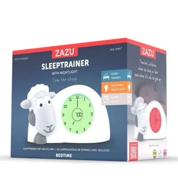 sam Εκπαιδευτής Ξυπνήματος Ύπνου Ρολόι Ξυπνητήρι Εκμάθησης Φως Νυκτός usb Προβατάκι zazu 8