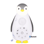 zoe Πιγκουίνος Ύπνου Επαναφορτιζόμενoς Λευκοί Ήχοι με Φως Νυκτός Ηχείο bluetooth Γκρι zazu Ζωή 1