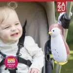 zoe Πιγκουίνος Ύπνου Επαναφορτιζόμενoς Λευκοί Ήχοι με Φως Νυκτός Ηχείο bluetooth Ροζ zazu Ζωή 9