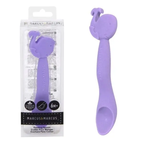 Βρεφικό kουτάλι Σιλικόνης 6m feeding spoon Φάλαινα Μarcus marcus 2