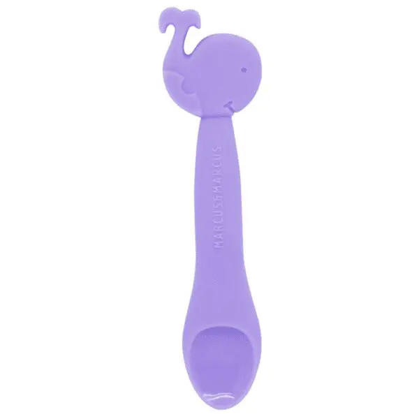 Βρεφικό kουτάλι Σιλικόνης 6m feeding spoon Φάλαινα Μarcus marcus
