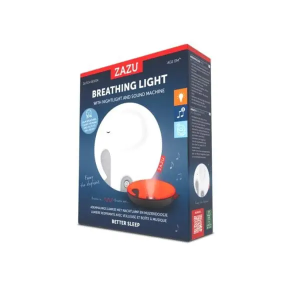 ΕΜΜΥ Ελεφαντάκι Συσκευή Ύπνου με Τεχνική Αναπνοής Κόκκινο Φως Λευκούς Ήχους usb zazu 9
