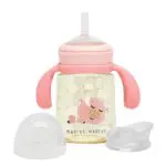 Εκπαιδευτικό Ποτηράκι Μπουκάλι 3 σε 1 ppsu σε 3 stage 180ml Ροζ Μarcus Μarcus 1