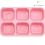 Marcus & Marcus Θήκες Αποθήκευσης Σιλικόνης Cube Tray Ροζ