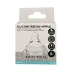 Marcus & Marcus Θηλές Σιλικόνης Πλατίνας Natural 0+ Πολλαπλής Ροής 2 τμχ.