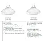 Marcus & Marcus Θηλές Σιλικόνης Πλατίνας Natural 0+ Πολλαπλής Ροής 2 τμχ. - Image 4