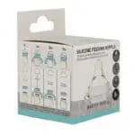 Θηλές Σιλικόνης Πλατίνας natural 0m Αργής Ροής 2 τμχ. Διπλό αντι κολικό marcus marcus 4