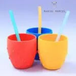 Marcus & Marcus Καλαμάκια Σιλικόνης 6 τμχ. με Βουρτσάκι Πολύχρωμα Επαναχρησιμοποιήσιμα - Image 7