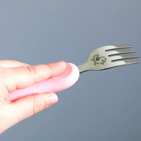 Μαχαίρι Κουτάλι Πιρούνι inox Ανοξείδωτα με Λαβή Σιλικόνης Γουρουνάκι marcus marcus 8