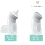 Μπιμπερό Ιατρικής Σιλικόνης angled με Διπλό Αντικολικό 240ml peach marcus marcus 8