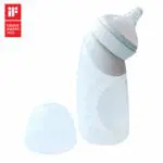 Μπιμπερό Ιατρικής Σιλικόνης angled με Διπλό Αντικολικό 240ml x soft Μέντα marcus marcus 1