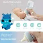 Marcus & Marcus Μπιμπερό Ιατρικής Σιλικόνης Angled 240ml Τιρκουάζ - Image 4