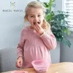 Marcus & Marcus Μπολ Σιλικόνης Πτυσσόμενο Snack Container Ροζ - Image 5