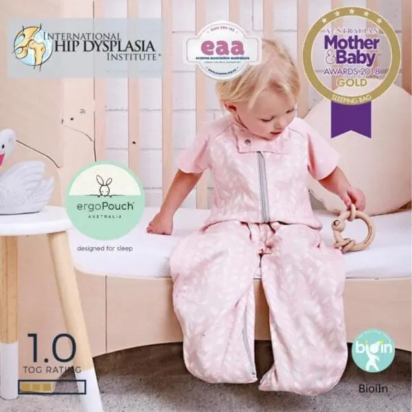 ΟΛΟ ΤΟΝ ΧΡΟΝΟ Υπνόσακος 8 24 Μηνών με Πόδια 2 σε 1 με 1.0 tog Γέμιση Βαμβάκι spring leaves ergopouch 5