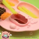 Marcus & Marcus Πιάτο Σιλικόνης Yummy Dips Βεντούζα Ροζ - Image 5