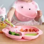 Πιάτο Σιλικόνης yummy dips Βεντούζα Ροζ marcus marcus 3