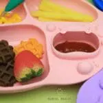 Marcus & Marcus Πιάτο Σιλικόνης Yummy Dips Βεντούζα Ροζ - Image 4