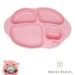 Πιάτο Σιλικόνης yummy dips Βεντούζα Ροζ marcus marcus 5