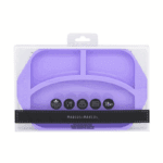 Marcus & Marcus Πιάτο Σιλικόνης με διαχωριστικά Divided Λιλά - Image 2