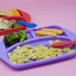 Πιάτο Σιλικόνης με διαχωριστικά divided Λιλά marcus marcus 2