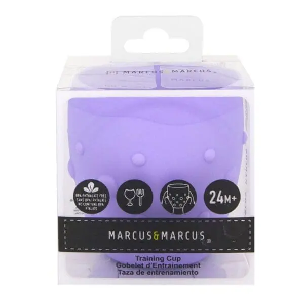 Ποτήρι Σιλικόνης training cup Λιλά marcus marcus 4