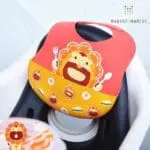 Σαλιάρα Σιλικόνης lion Κόκκινη marcus marcus 6