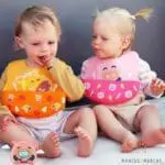 Σαλιάρα Σιλικόνης με velcro pokey Ροζ marcus marcus 3