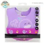 Σαλιάρα Σιλικόνης με velcro Λαιμού willo Μωβ marcus marcus 2