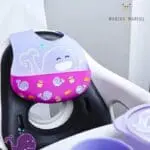 Σαλιάρα Σιλικόνης με velcro Λαιμού willo Μωβ marcus marcus 5