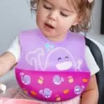 Σαλιάρα Σιλικόνης με velcro Λαιμού willo Μωβ marcus marcus 6