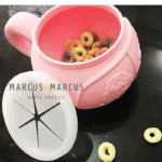 Σνακ Μπολ Σιλικόνης με Καπάκι Σχισμής Ροζ marcus 6