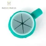Marcus & Marcus Σνακ Μπολ Σιλικόνης με Καπάκι Σχισμής Τιρκουάζ - Image 5