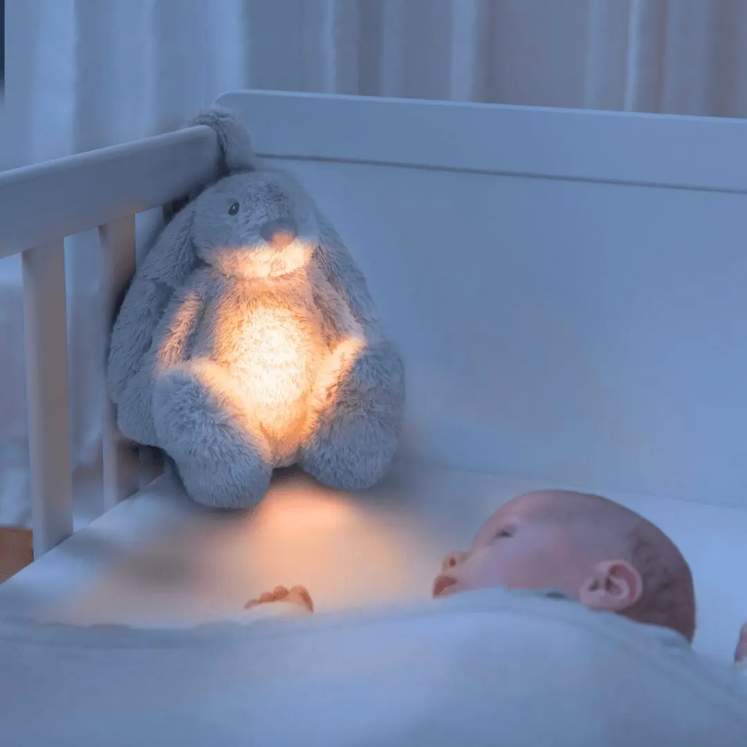 zazu ro rabbit Επαναφορτιζόμενο Λαγουδάκι Βοηθός ύπνου με Φως Αισθητήρα κλάματος 6