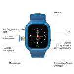 ZAZU Fun Smart Watch 4G/GPS Εντοπισμού Παιδιού & Βιντεοκλήση Μπλέ - Image 3