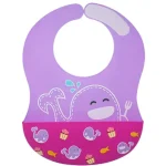 Marcus & Marcus Σαλιάρα Σιλικόνης με Velcro Λαιμού Willo Μωβ