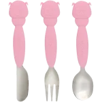 Marcus & Marcus Μαχαίρι Κουτάλι Πιρούνι Inox Ανοξείδωτα με Λαβή Σιλικόνης Pokey